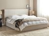 Bett mit Stauraum VION 180 x 200 cm Stoff Beige Bild 3