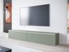 TV-Lowboard Stone 180, mit weißer LED Beleuchtung, Farbe: Nebelgrün Bild 3