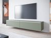TV-Lowboard Stone 180, mit weißer LED Beleuchtung, Farbe: Nebelgrün Bild 2