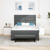vidaXL Boxspringbett mit Kissen Dunkelgrau 160 x 200 cm Stoff 3344080 Bild 3