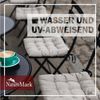 NatureMark 4er Set Stuhlkissen mit Bändern Gr. 40x40 cm Sitzkissen gefüllt, Natur/Crème Bild 4
