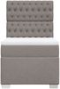 vidaXL Boxspringbett mit Matratze Taupe 90x190 cm Stoff 3290354 Bild 4