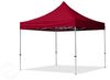3x3 m Faltpavillon, ECONOMY Alu 32mm, Seitenteile mit Panoramafenster, rot Bild 2
