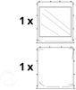 3x3 m Faltpavillon, ECONOMY Alu 32mm, Seitenteile mit Panoramafenster, rot Bild 3