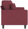 vidaXL 2-Sitzer-Sofa Weinrot 140 cm Stoff 359273 Bild 4