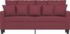 vidaXL 2-Sitzer-Sofa Weinrot 140 cm Stoff 359273 Bild 3