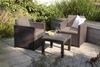 Allibert Polyrattan Balkonmöbel-Set "Victoria", braun,2 Sessel und Tisch Bild 2
