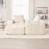 3-Sitzer Wohnlandschaft B 253 x T 158 x H 61 cm aus Cord, modular kombinierbar Bild 4