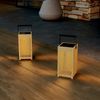 Ambia Garden Solarleuchte 'SOLARLEUCHTE', Holz braun, 12 x 24 x 12 cm, LED mit Solarbetrieb Bild 3