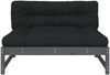 vidaXL Mittelsofa Grau 120x80 cm Massivholz Kiefer 825732 Bild 4
