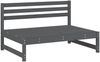 vidaXL Mittelsofa Grau 120x80 cm Massivholz Kiefer 825732 Bild 3
