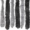 vidaXL Fliegenvorhang Grau und Schwarz 90x200 cm Chenille 377327 Bild 5