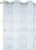 OTTO home Gardine Sirii (1 St), Ösen, halbtransparent, Polyester, Halbtransparent, angenehme Haptik, mit Streifen, modern Bild 4