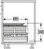 Hailo Abfallsammler Separato Mülleimer Einsatz 3620461 Abfalleimer 3fach Deckel Bild 4