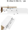 Modernes TV-Schrank,170×33×33.5 cm, Weiß und Holz,modernes Design, viel Stauraum Bild 4