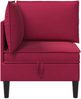 vidaXL Sofa mit Stauraum Weinrot Samt 42027081 Bild 5