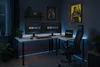 SyberDesk Gaming Pro LED Eckschreibtisch 197 x 132 cm mit LED großer Computer-Schreibtisch, Gaming tisch, USB HUB, (Rechts, Weiß) Bild 2