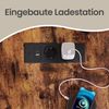 VASAGLE L-förmiger Eckschreibtisch mit USB-Anschlüssen, Computertisch, 2 Ablagen, 4 Schubladen, 140 x 80 cm, braun Bild 4