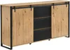 Vente-unique - BELINARO Sideboard Holz, Platte Beige - B 40 cm x H 91 cm x L 170 cm Bild 3