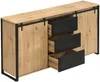 Vente-unique - BELINARO Sideboard Holz, Platte Beige - B 40 cm x H 91 cm x L 170 cm Bild 5
