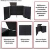 2er-Mülltonnenverkleidung HWC-E25, Mülltonnenbox Mülltonnenabdeckung, Poly-Rattan 2x120l ~ schwarz Bild 2