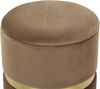 'Wichita' 2er-Set Pouf mit Stauraum, Samtstoff braun, 36 x 36 x 44 cm, 31 x 31 x 39 cm Bild 5