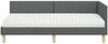 vidaXL Eckbettgestell mit Matratze Sonstiges 2 pcs Grau Stoff 3393726 Bild 5