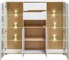 Highboard MEMPHIS Weiß mit Artisan Eiche Nachbildung und LED Bild 3