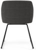 KAWOLA Stuhl MALIMA Stoff anthrazit Kufe Metall schwarz 83 x 54 x 48 cm Bild 2