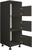 Wäscheschrank >LAUNDREEZY< in anthrazit, Holzwerkstoff - 50x162x67,5cm (BxHxT) Bild 4