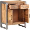 vidaXL Sideboard 60x35x72 cm Raues Mangoholz 323487 Bild 3