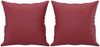 vidaXL 2-Sitzer-Sofa mit Zierkissen Weinrot 120 cm Kunstleder 3200986 Bild 5