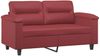 vidaXL 2-Sitzer-Sofa mit Zierkissen Weinrot 120 cm Kunstleder 3200986 Bild 4