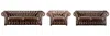 Vente-unique - CLOTAIRE Sofa and armchair set Leder Braun - B 90 cm x H 73 cm x L 232 cm127 cm173 cm Bild 4