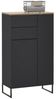 moebel-dich-auf Kommode ASPEN (Highboard, Badschrank mit 2 Schubkästen, in Schwarz matt), Breite 60 cm Bild 4
