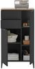 moebel-dich-auf Kommode ASPEN (Highboard, Badschrank mit 2 Schubkästen, in Schwarz matt), Breite 60 cm Bild 2