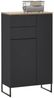 moebel-dich-auf Kommode ASPEN (Highboard, Badschrank mit 2 Schubkästen, in Schwarz matt), Breite 60 cm Bild 5