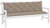 vidaXL Gartenbank-Auflagen 2 Stk. Taupe 180x50x7 cm Oxford-Gewebe 361724 Bild 4