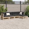vidaXL 5-tlg. Garten-Sofagarnitur mit Kissen Massivholz Kiefer 3299389 Bild 3