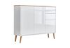 BMG Möbel Kommode Mailand (Schubladenkommode Sideboard Kommode Anrichte, mit Massivholzfuß), Push-to-open-Funktion Bild 4