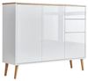 BMG Möbel Kommode Mailand (Schubladenkommode Sideboard Kommode Anrichte, mit Massivholzfuß), Push-to-open-Funktion Bild 2
