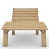 Gartenliege Relaxliege "Liege-Franzi" (Lärche) Breite 80cm Einstiegshöhe 60cm mit Füßen Bild 3
