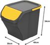 Gardissimo STACK Abfalleimer 25 Liter Mülleimer Mülltrenner Sortierer Bild 3