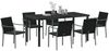 vidaXL Garten Essgruppe 7 pcs Schwarz und Grau PE-Rattan 3379055 Bild 3
