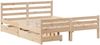 vidaXL Massivholzbett ohne Matratze 140x190 cm Kiefernholz 3301602 Bild 3