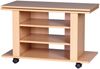 Kadima Design "Tv" HiFi Bank in Buchenholz, modernes Design, drehbar und rollbar, mit 3 Ebenen, perfekt für Wohnbereiche. 75x38x51 cm Bild 5