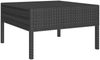 vidaXL 3-tlg. Garten-Lounge-Set mit Auflagen Poly Rattan Schwarz 310187 Bild 5