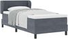 vidaXL Boxspringbett mit Kopfteil Dunkelgrau 100 x 200 cm Samt 3340377 Bild 2
