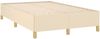 vidaXL Boxspringbett mit Matratze Creme 120x190 cm Stoff 3269935 Bild 4