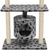 vidaXL Katzen-Kratzbaum Sisal 95 cm Grau Pfoten-Aufdruck 170513 Bild 4
